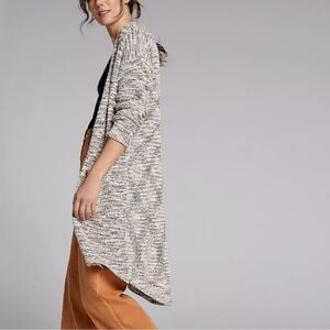 Anthropologie Pilcro Long Cardigan Size M EUC Cozy Boho Neutral Slouch Oversized